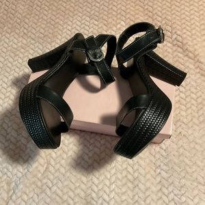 Italian Shoemaker Black Platform Heels